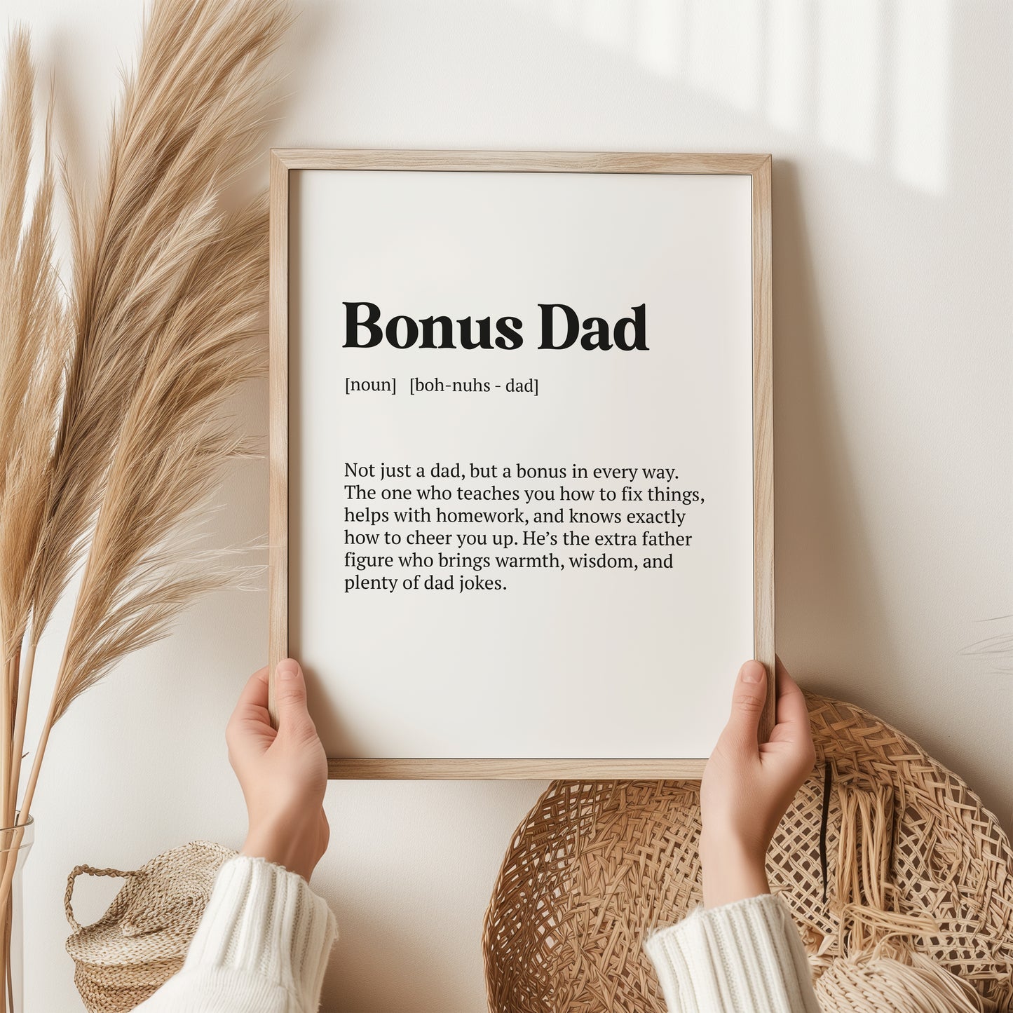 Bonus Dad Print | Definition Wall Art