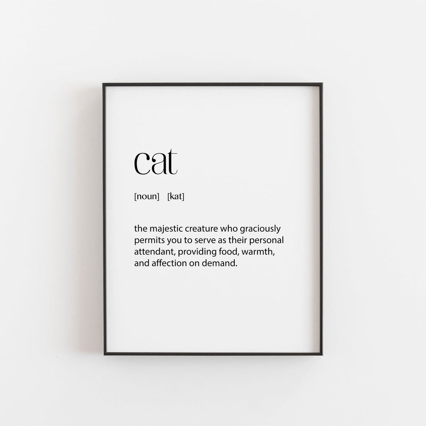 Cat Lover Poster | Cat Gifts | Cat Owner Gifts | Cat Room Gallery Art