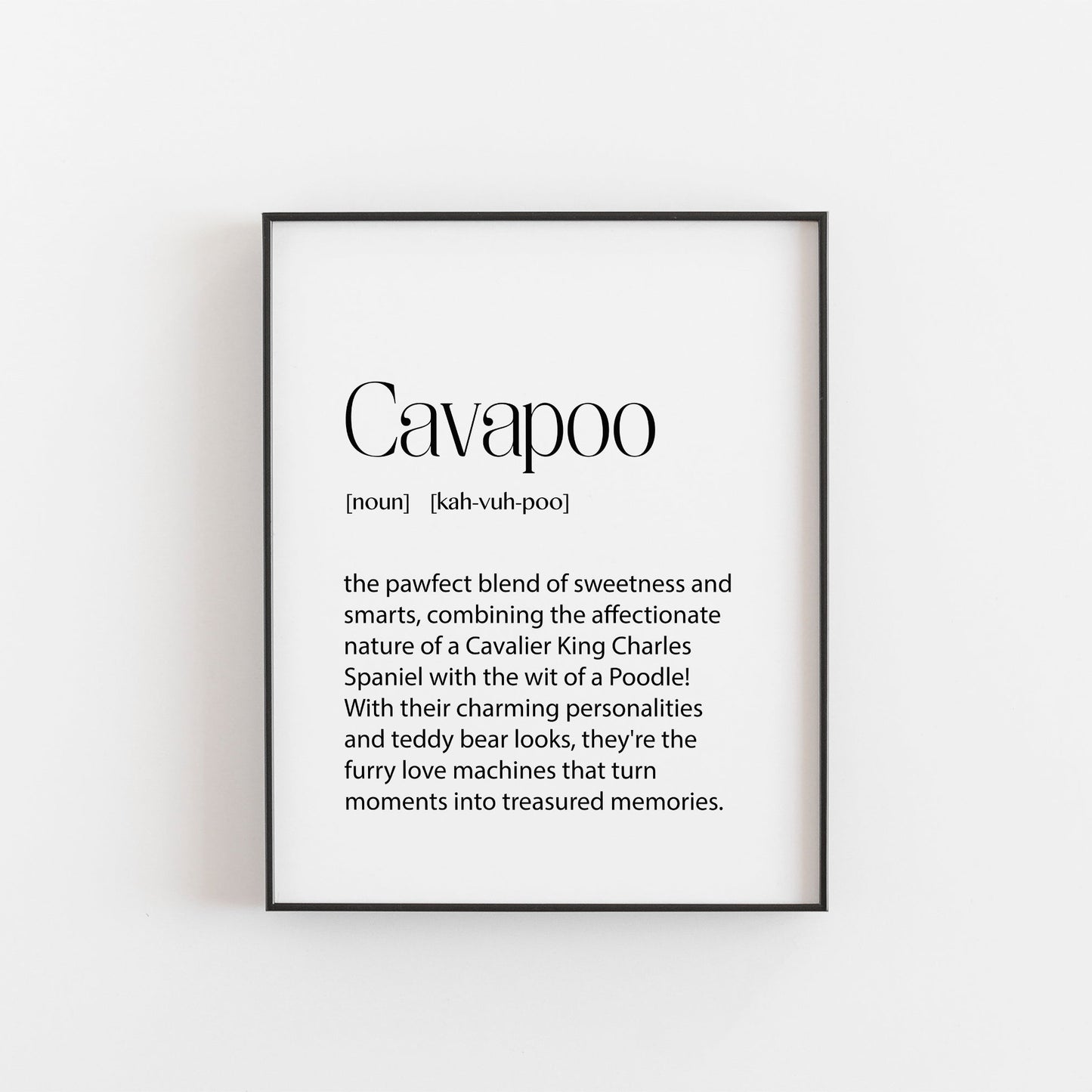 Cavapoo Print | Dog Lovers Gifts | Cavapoo Owner Gifts | Cavapoo Poster