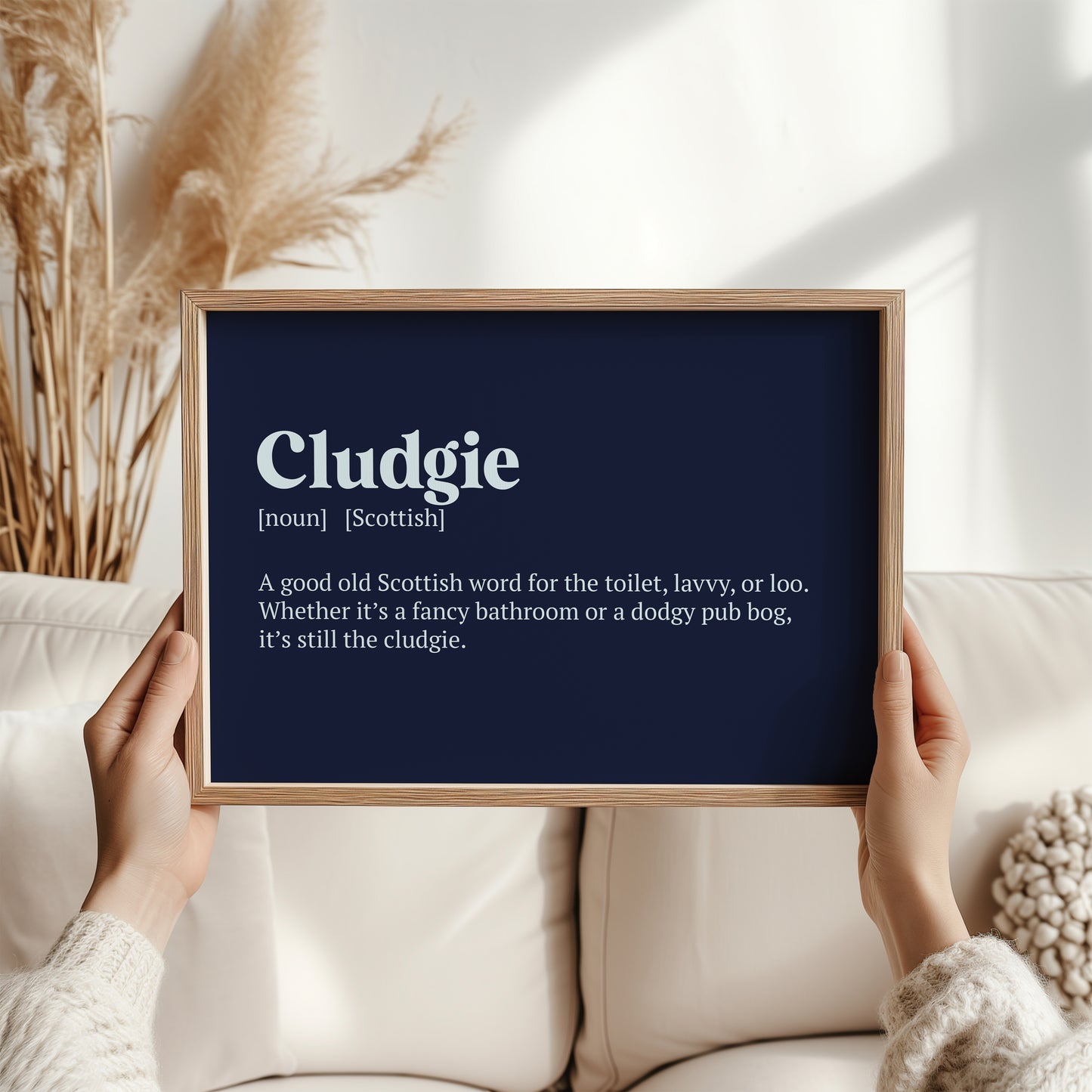 Cludgie Scottish Print | Scottish Word Meaning Art