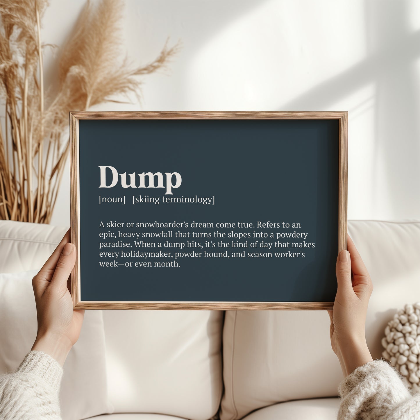 Ski Dump Poster | Skiing Wall Art | Ski Season Decor | Skiing Gifts