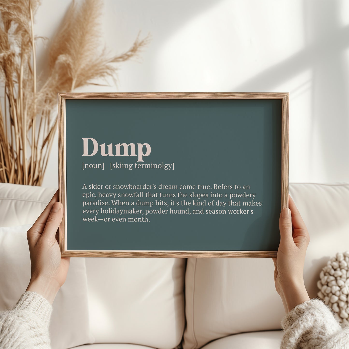 Ski Dump Poster | Skiing Wall Art | Ski Season Decor | Skiing Gifts