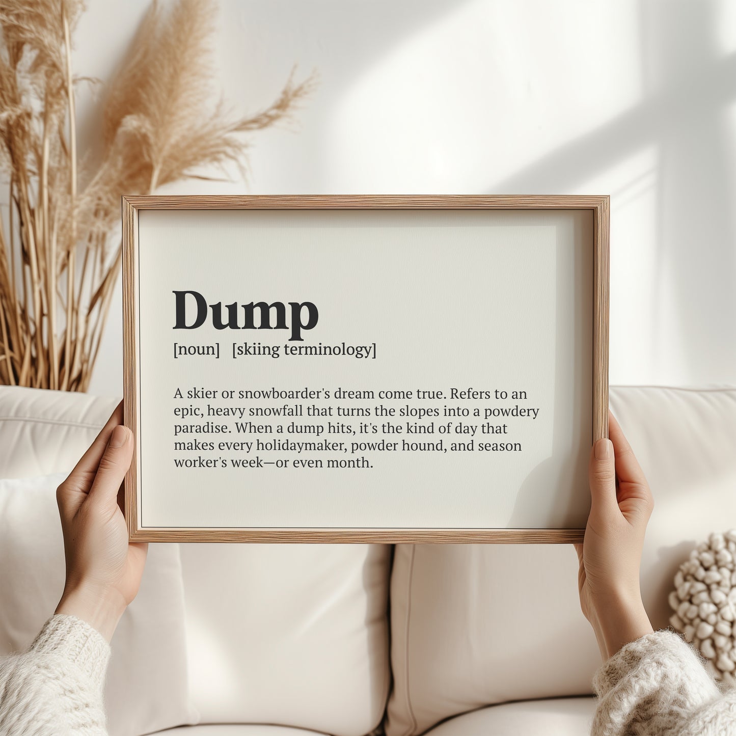 Ski Dump Poster | Skiing Wall Art | Ski Season Decor | Skiing Gifts