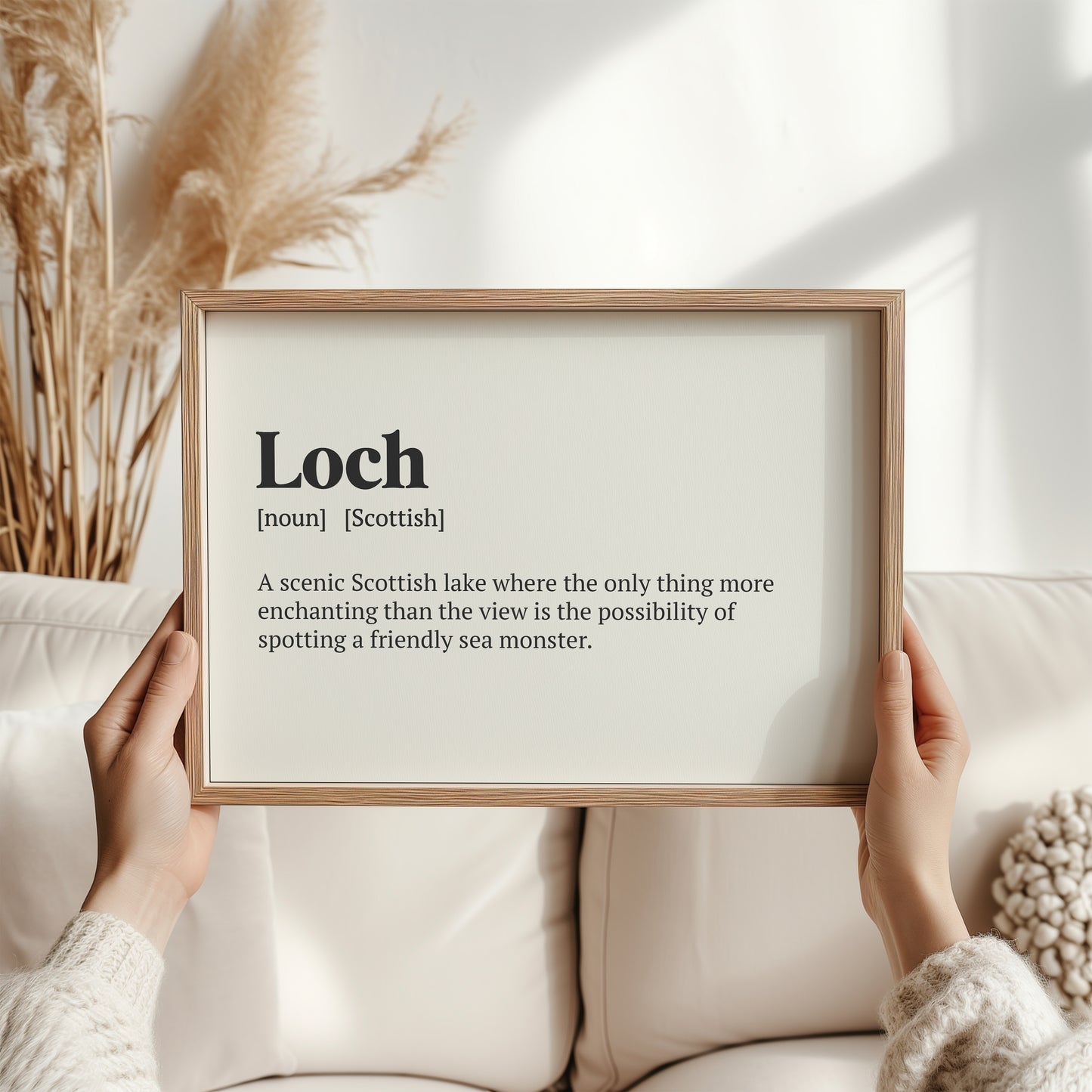 Loch Scottish Print | Scottish Dialect Wall Art