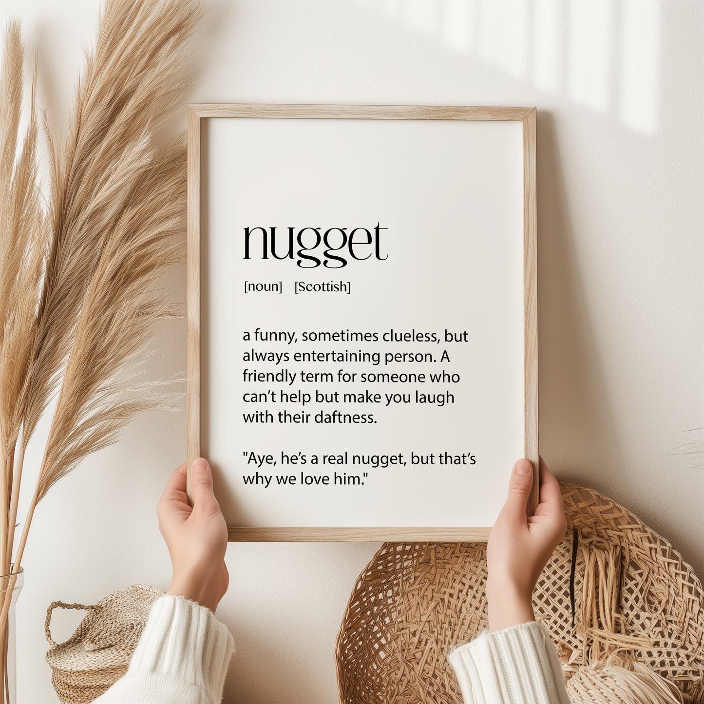 Nugget Print | Scottish Wall Art | Definition Poster