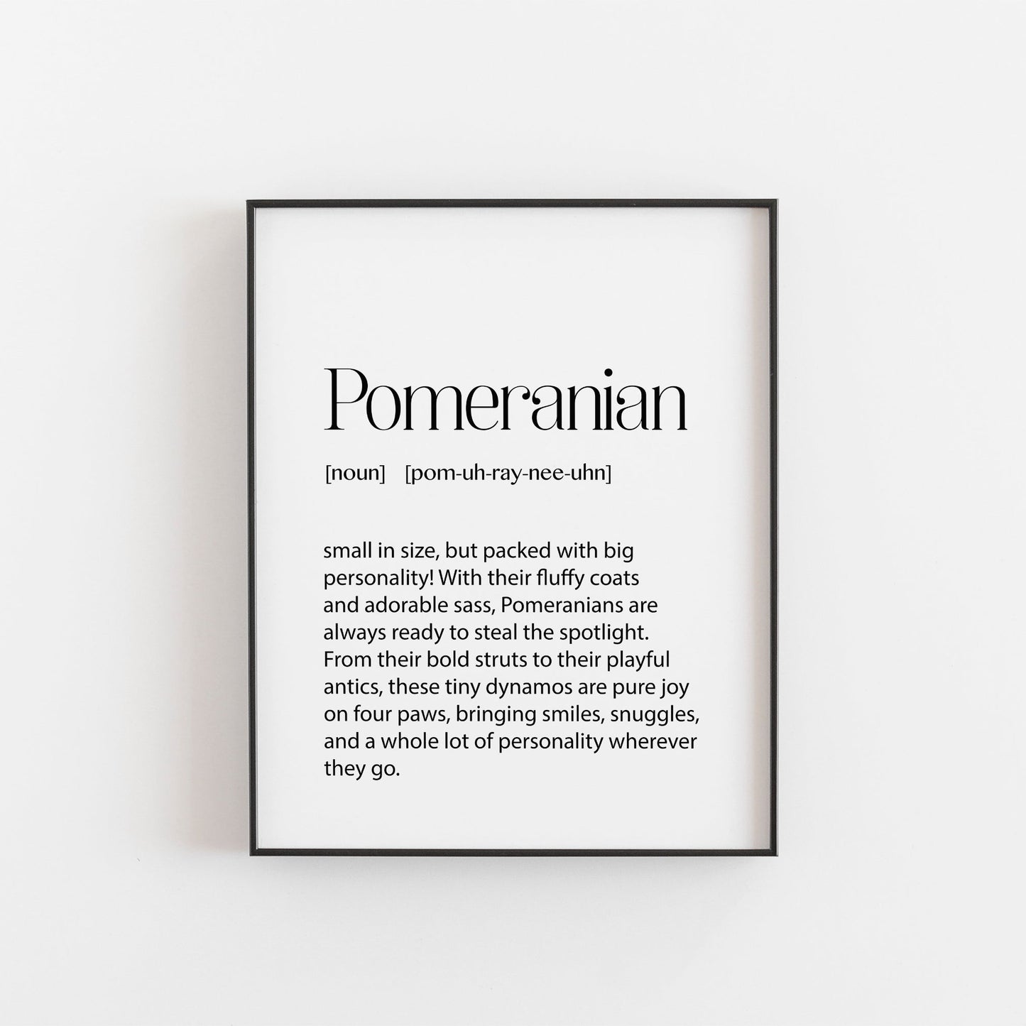 Pomeranian Print | Dog Lovers Gifts | Pomeranian Owner Gifts | Pomeranian Poster