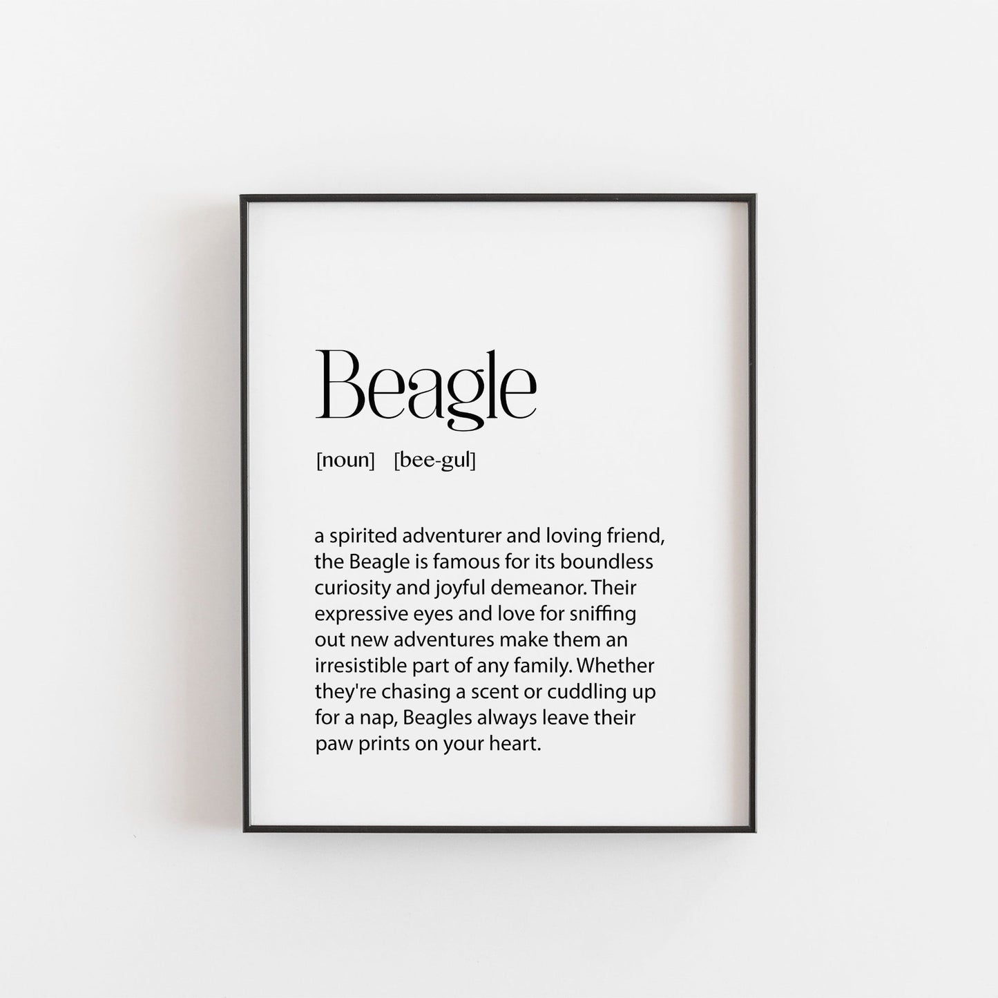 Beagle Print | Dog Lovers Gifts | Beagle Owner Gifts | Beagle Poster