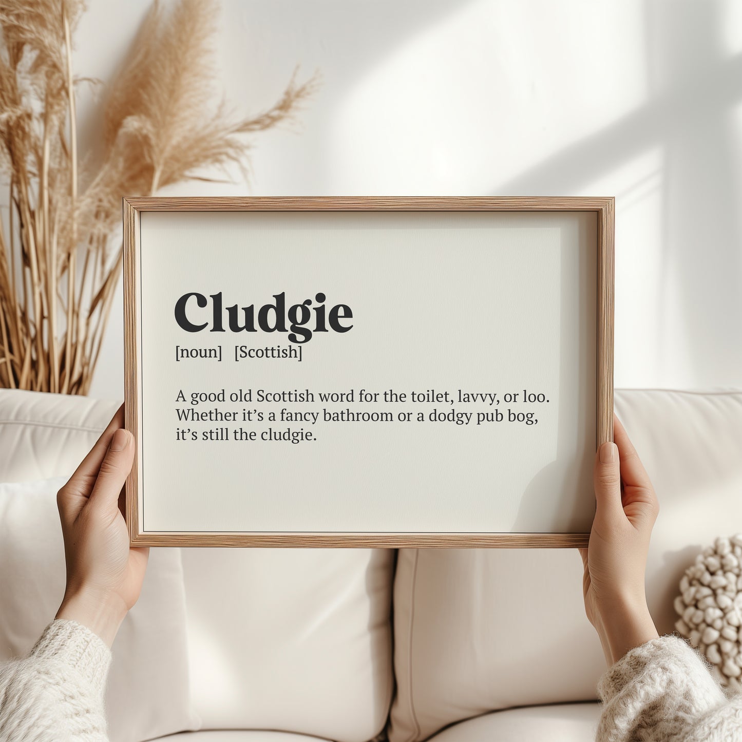 Cludgie Scottish Print | Scottish Word Meaning Art