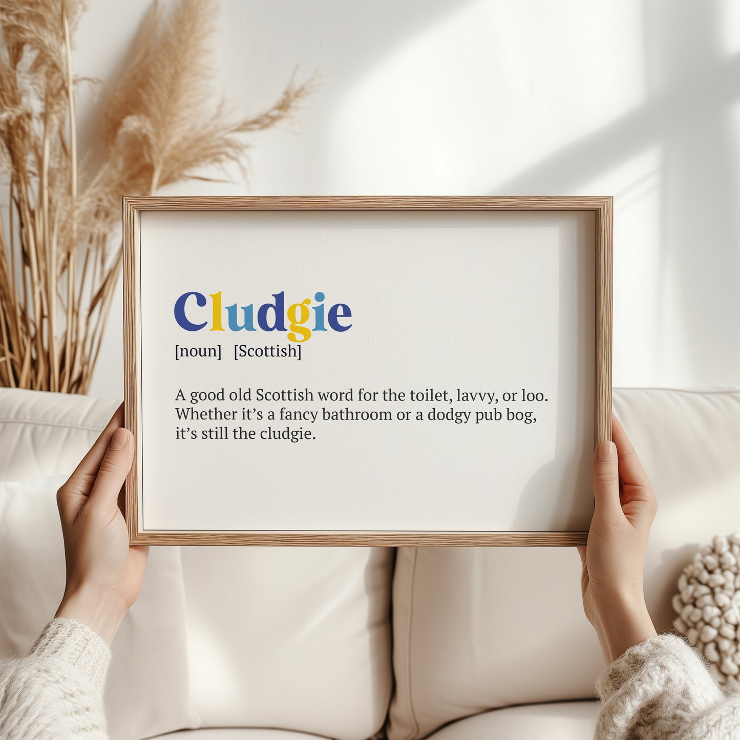 Cludgie Scottish Print | Scottish Word Meaning Art