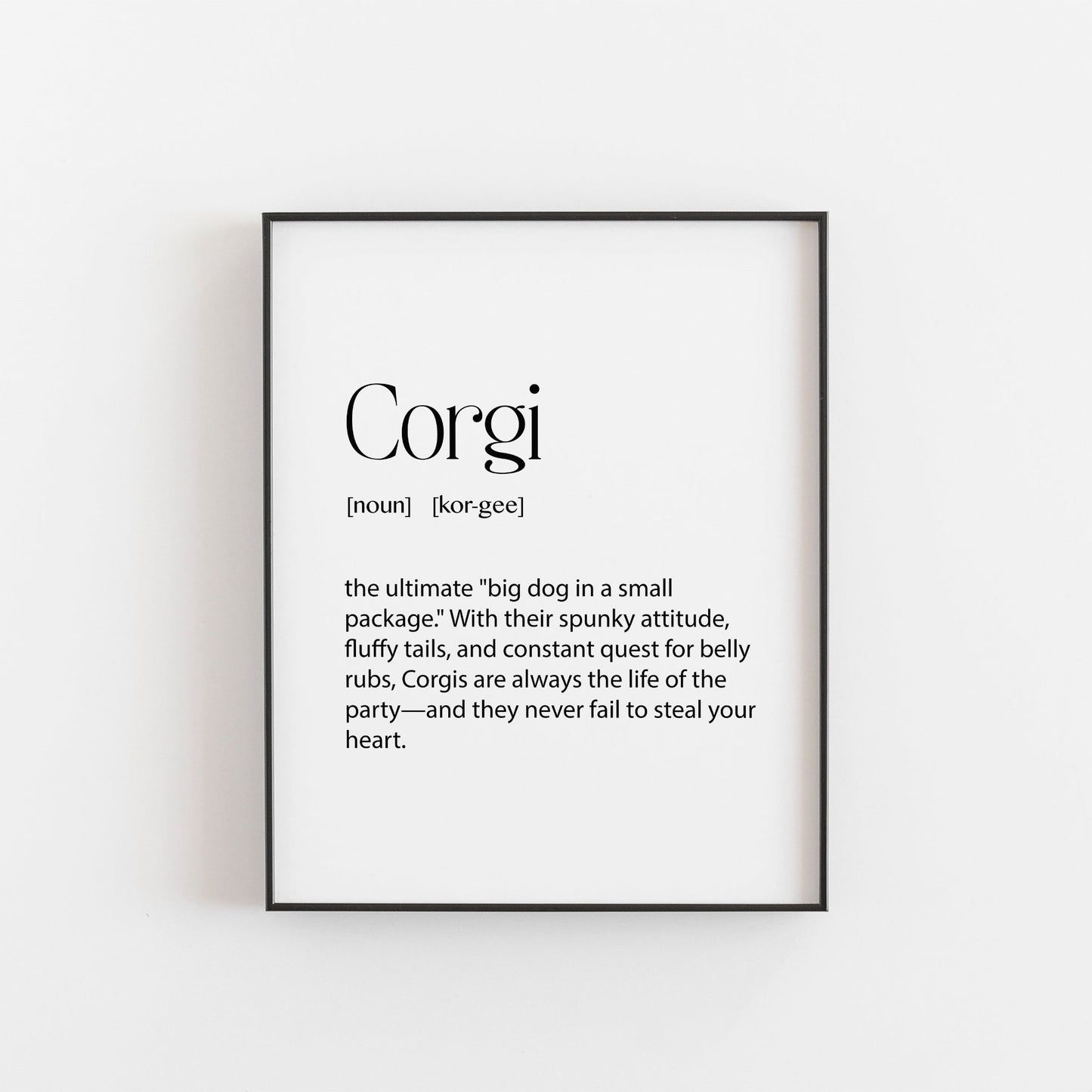 Corgi Print | Dog Lovers Gifts | Corgi Owner Gifts | Corgi Poster