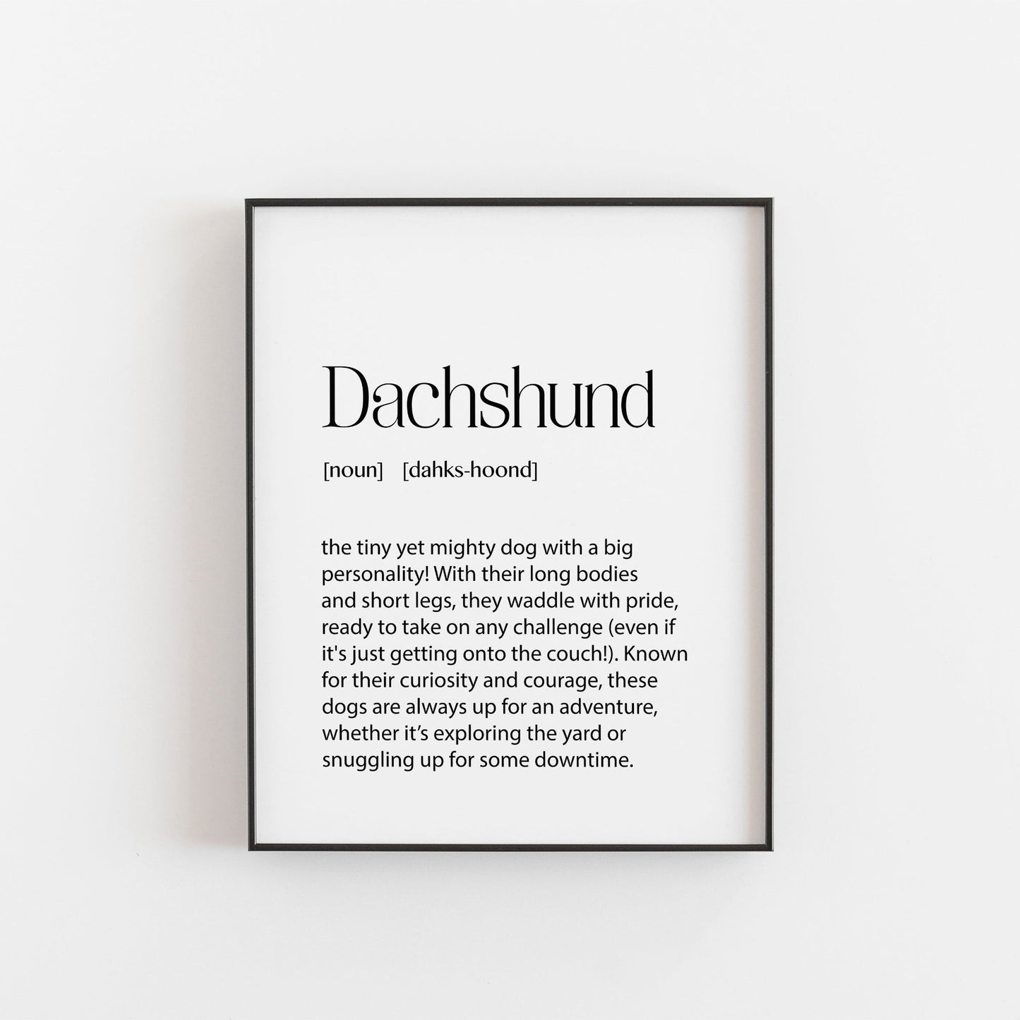 Dachshund Print | Dog Lovers Gifts | Dachshund Owner Gifts | Dachshund Poster