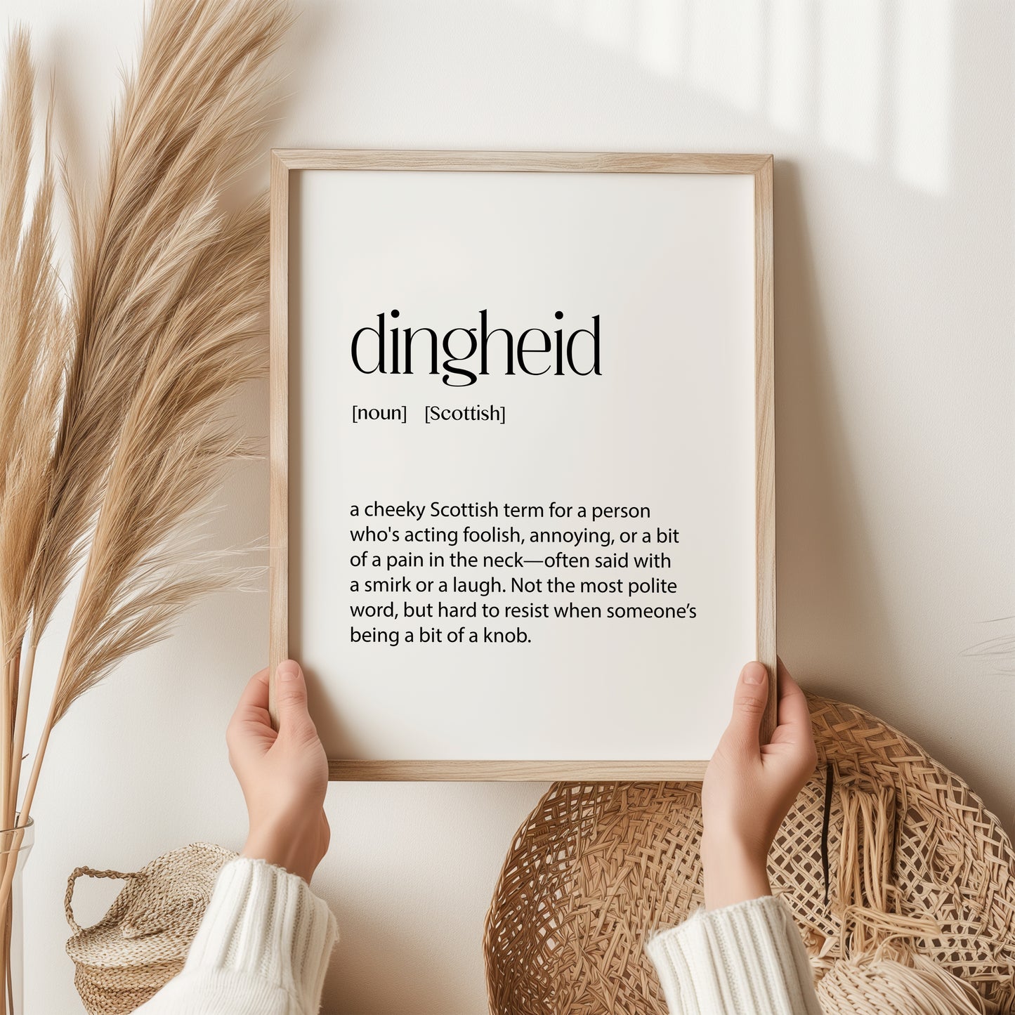 Dingheid Print | Scottish Wall Art | Word Meaning | Scotland
