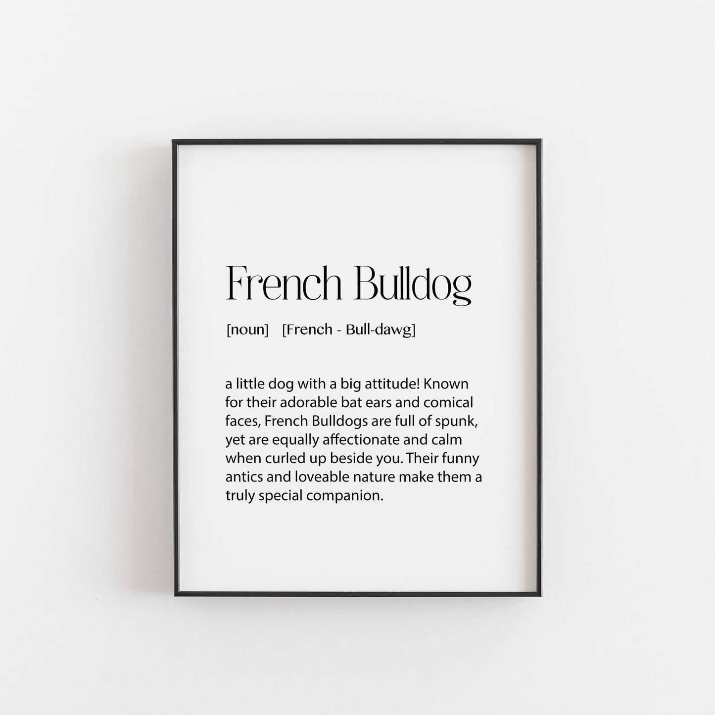 French Bulldog Print | Dog Lovers Gifts | French Bulldog Owner Gifts | French Bulldog Poster