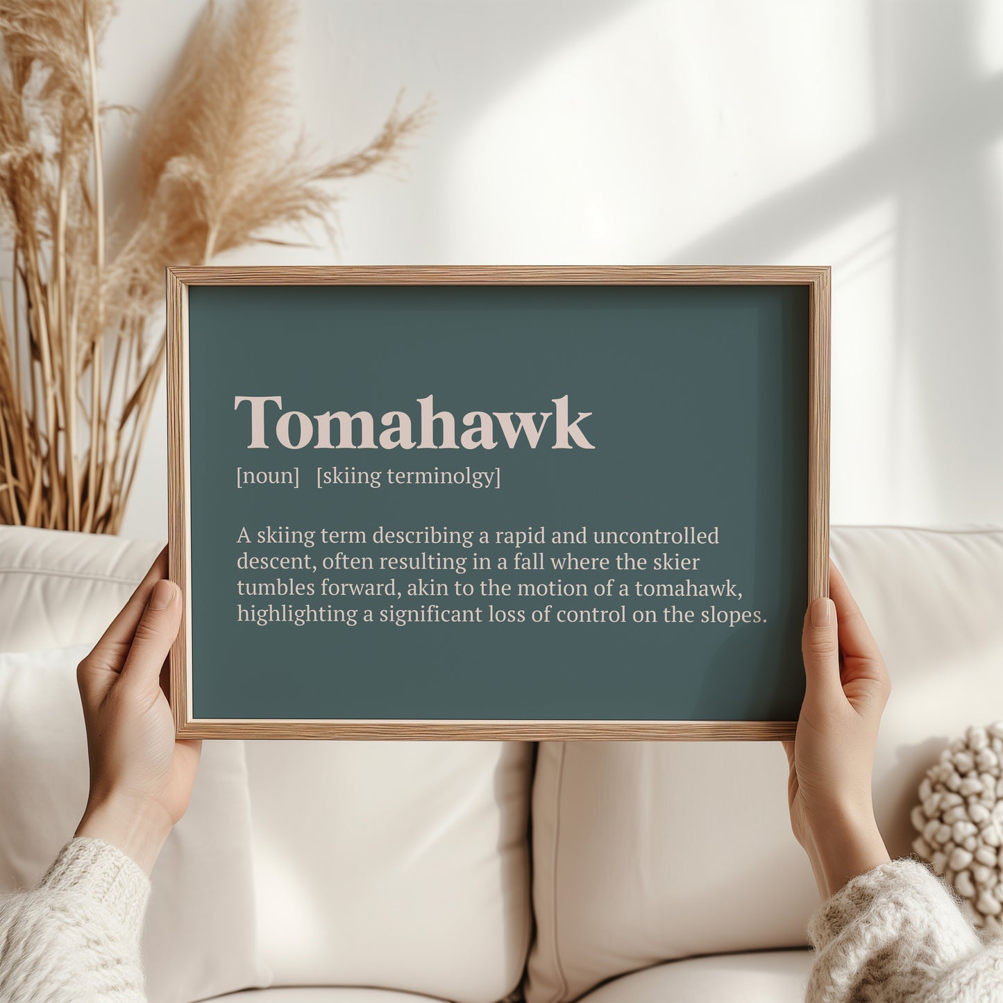 Tomahawk Ski Poster | Skiing Wall Art | Ski Season Decor | Skiing Gifts