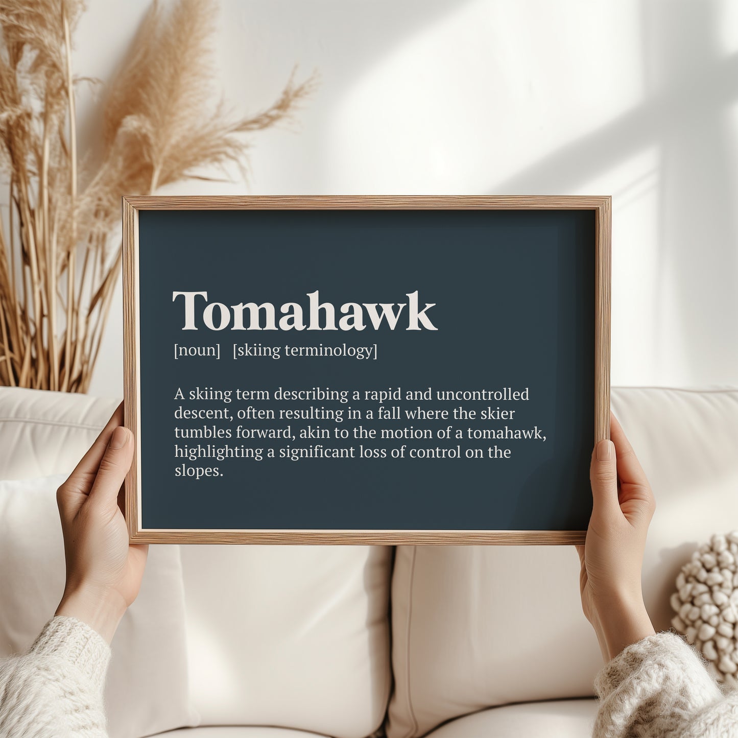 Tomahawk Ski Poster | Skiing Wall Art | Ski Season Decor | Skiing Gifts