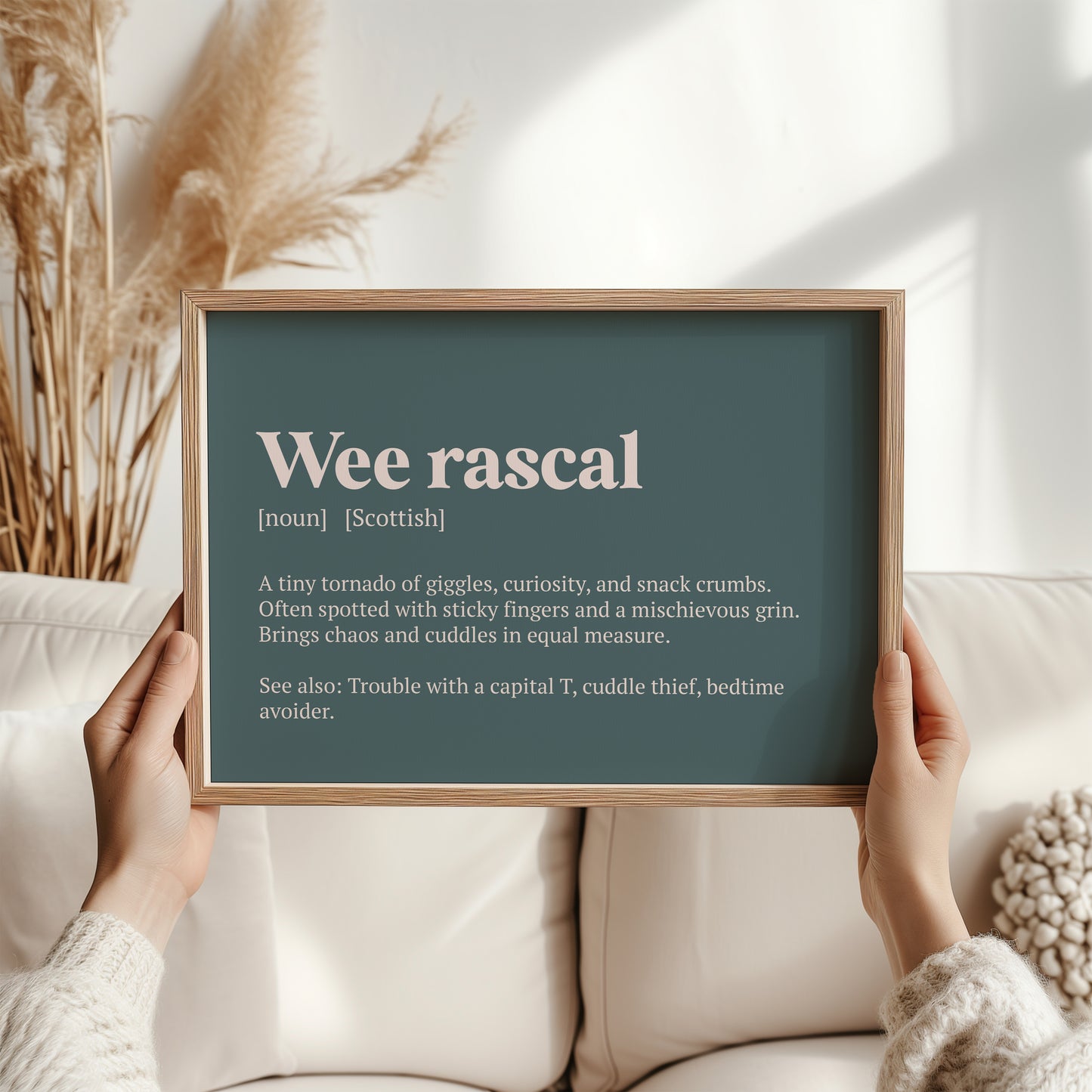 Wee rascal Scottish Print | Scottish Word Meaning Art