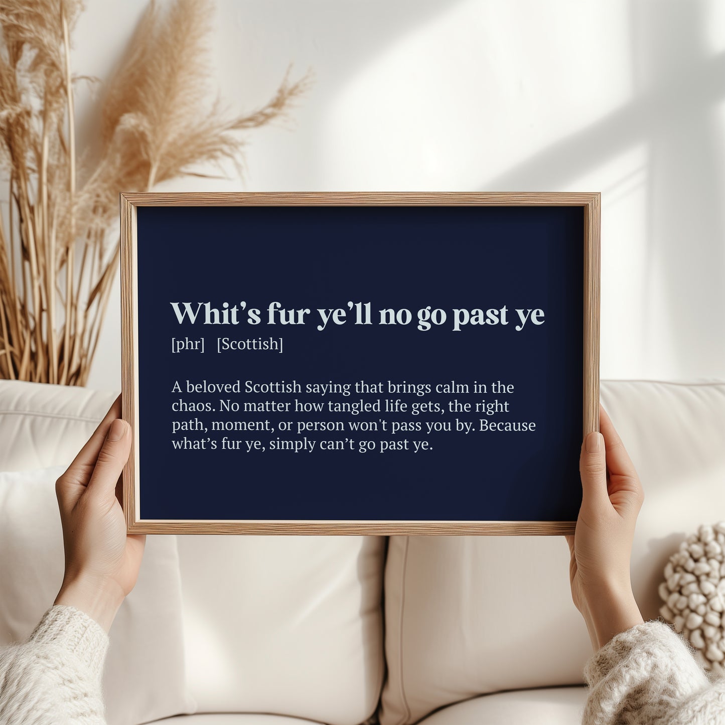Whit’s Fur Ye’ll No Go Past Ye Scottish Print | Scottish Word Meaning Art