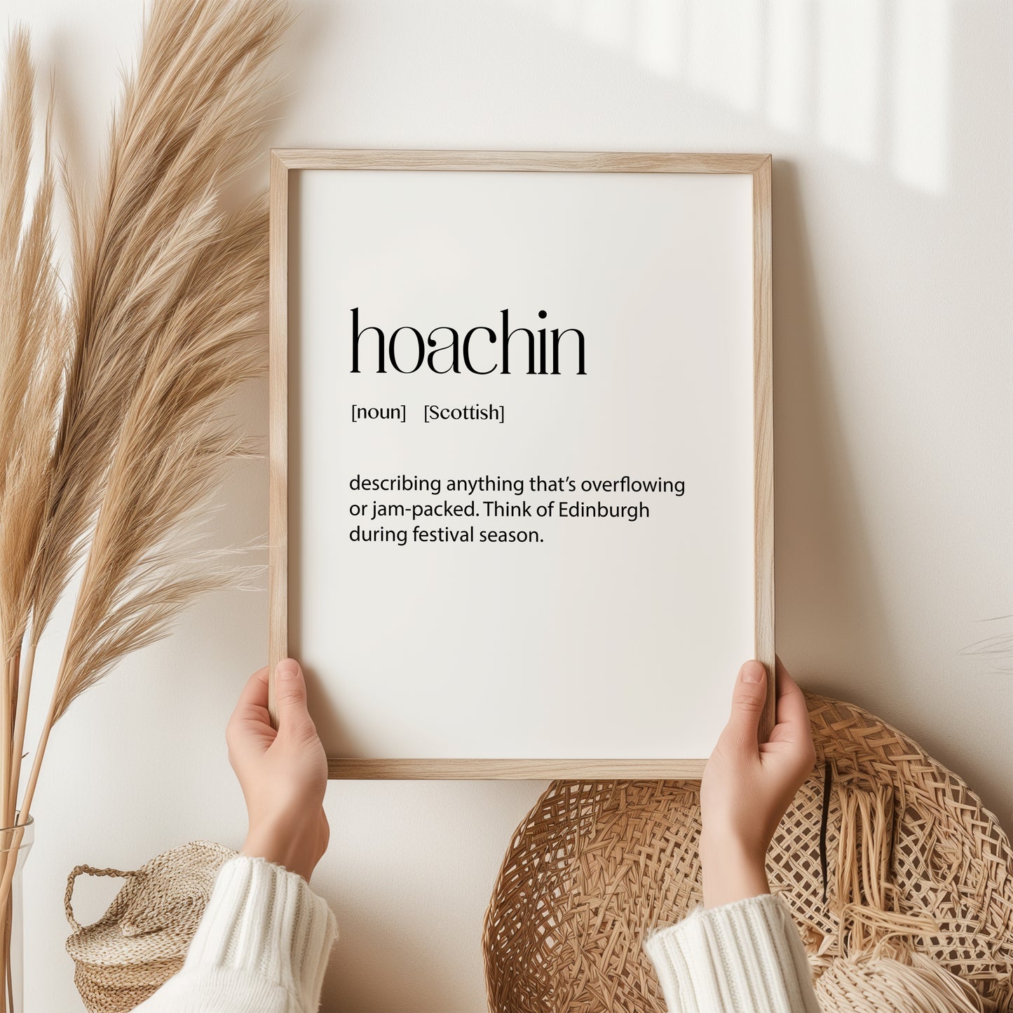 Hoachin Print | Scottish Wall Art | Word Meaning