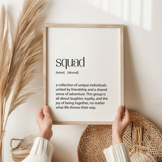 Squad Print | Teen Gifts | College Dorm Decor