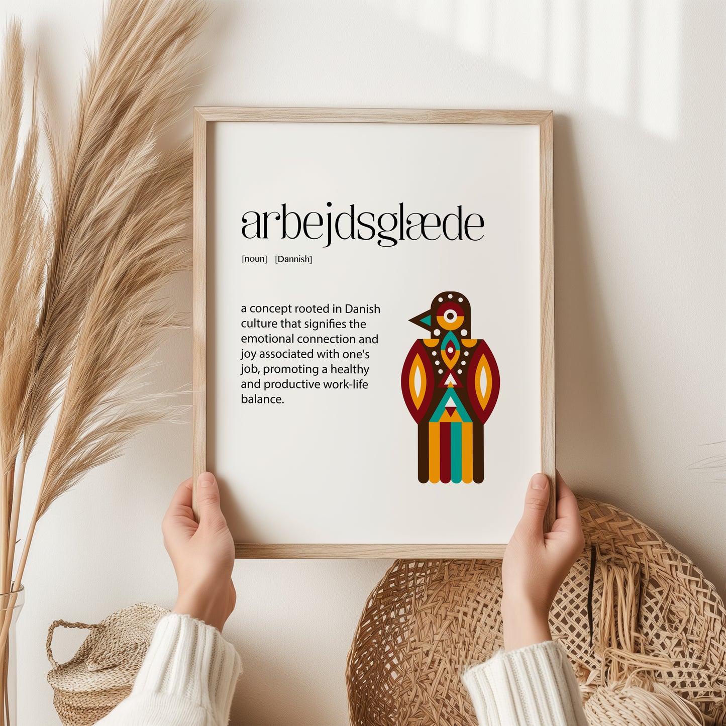 Arbejdsglæde Print | Scandinavian Wall Art