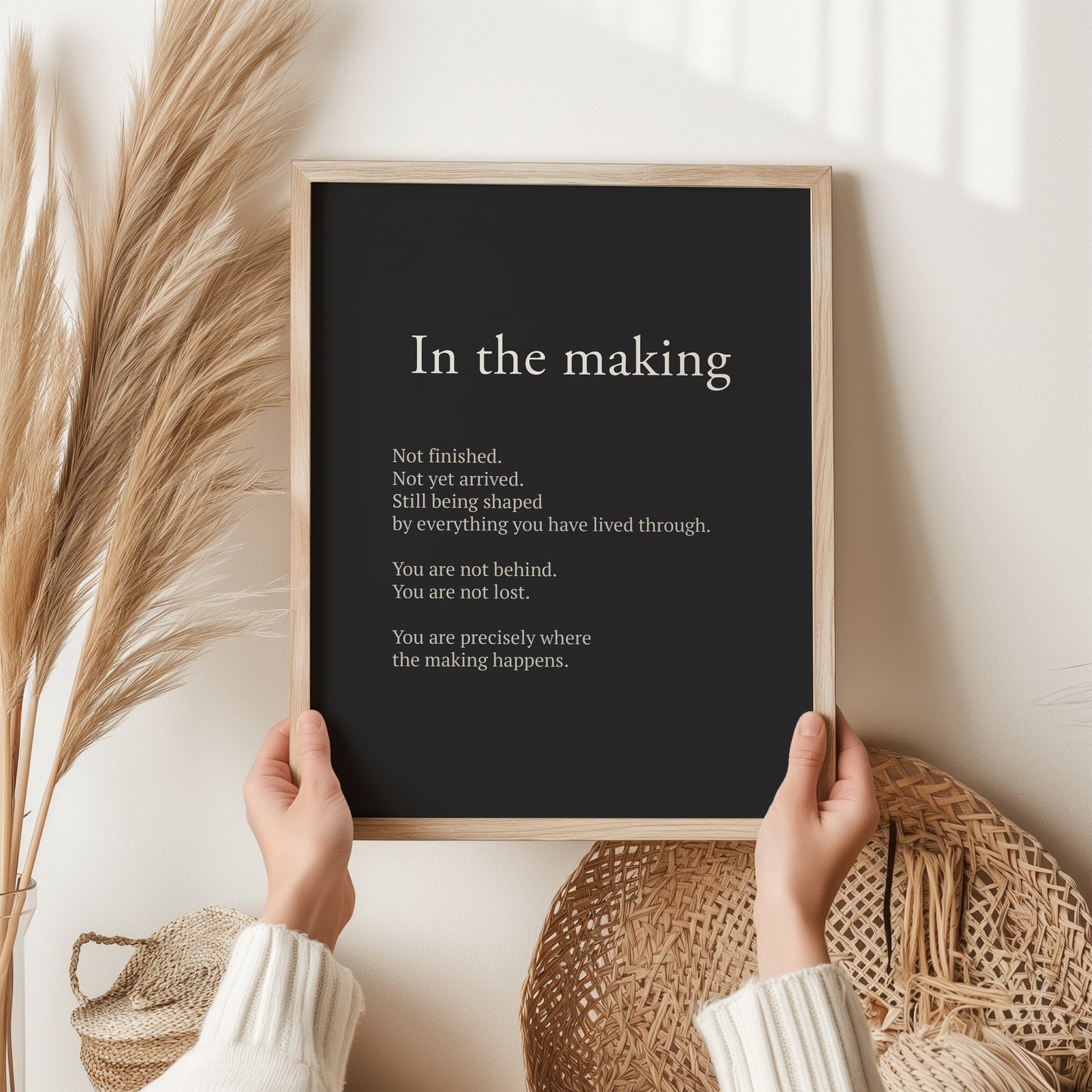 In The Making Definition Print | Inspirational Wall Art Gift | Self Growth Poster