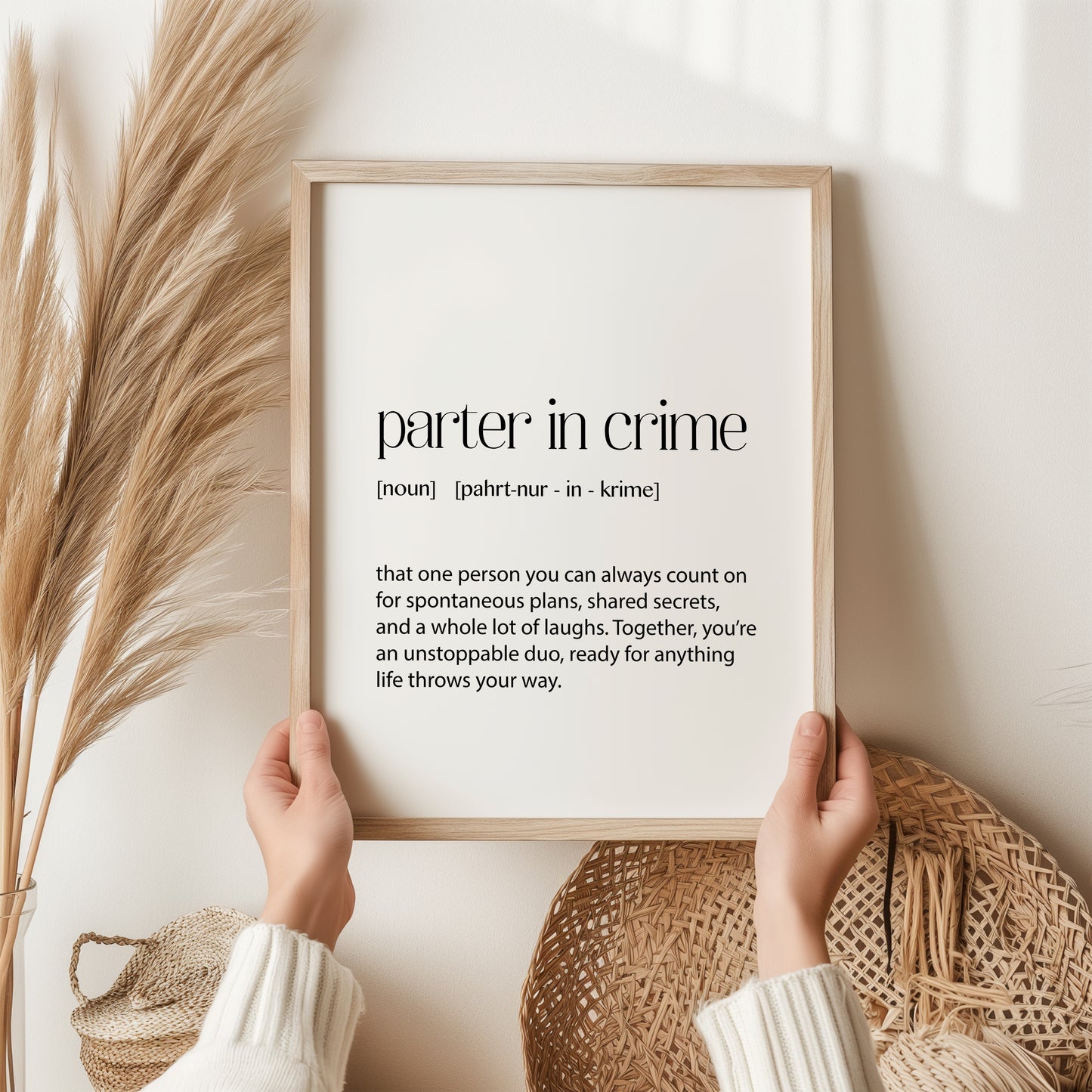 Partner in Crime Print | Wall Art | Gifts For Friends