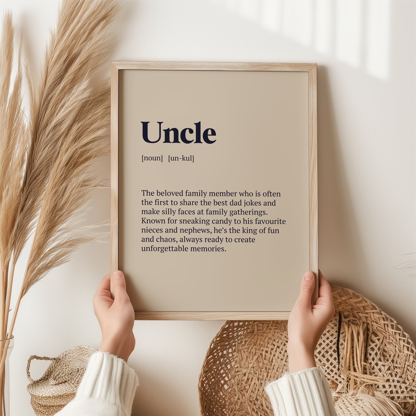 Uncle Print | Definition Wall Art | Gift