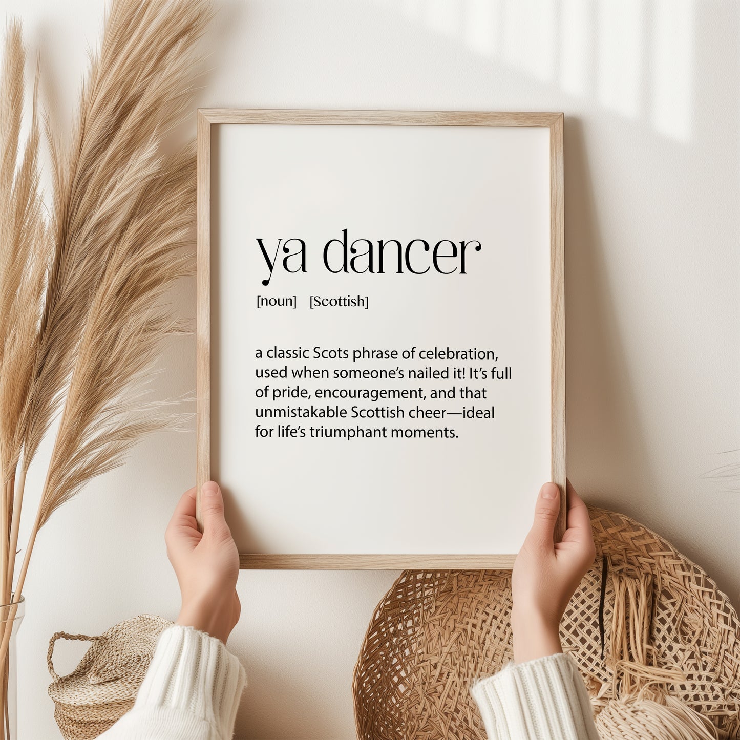 Ya Dancer Print | Scottish Wall Art | Word Meaning |